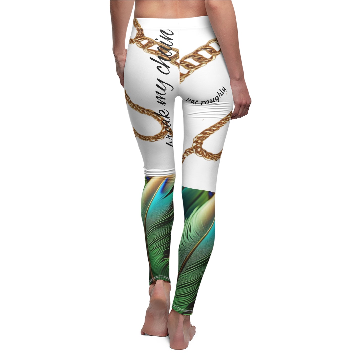 Leggings with Sexy Chain Designs - 'Break My Chain' and 'Pat Roughly'