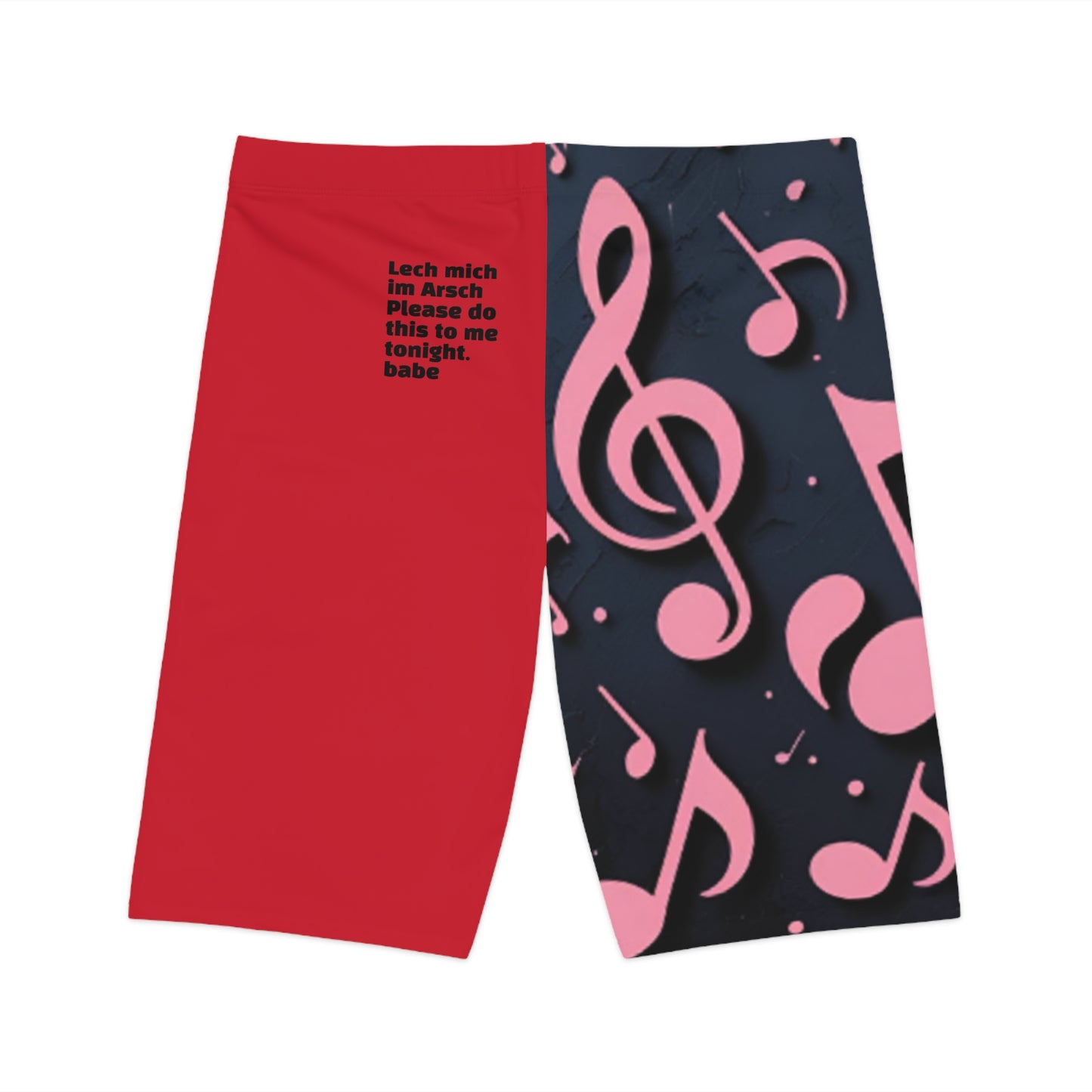 Bike Shorts - Romantic Mozart Quote Design