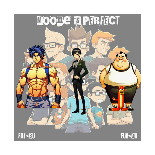 Satin Poster - Embrace Your Imperfections with Humor