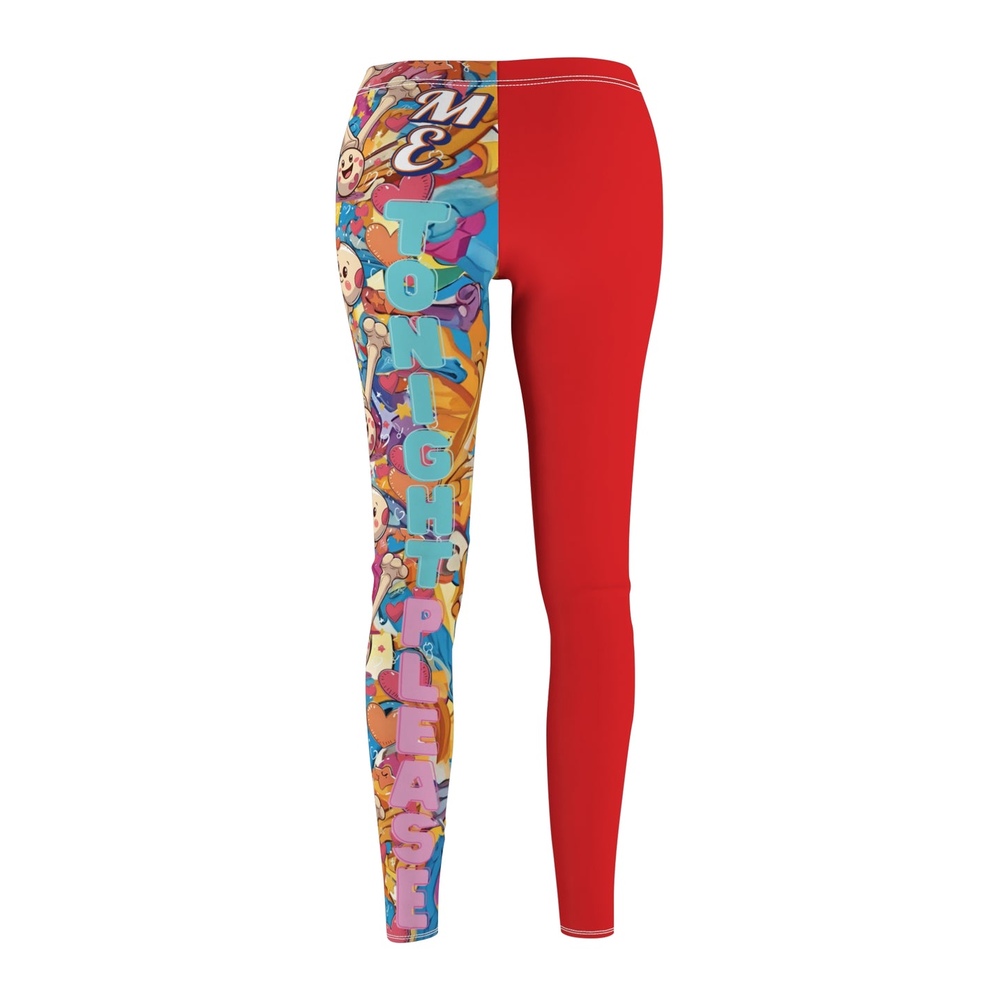 Leggings - 'Bone Me Tonight' Sexy Dual Color Women's Casual Leggings