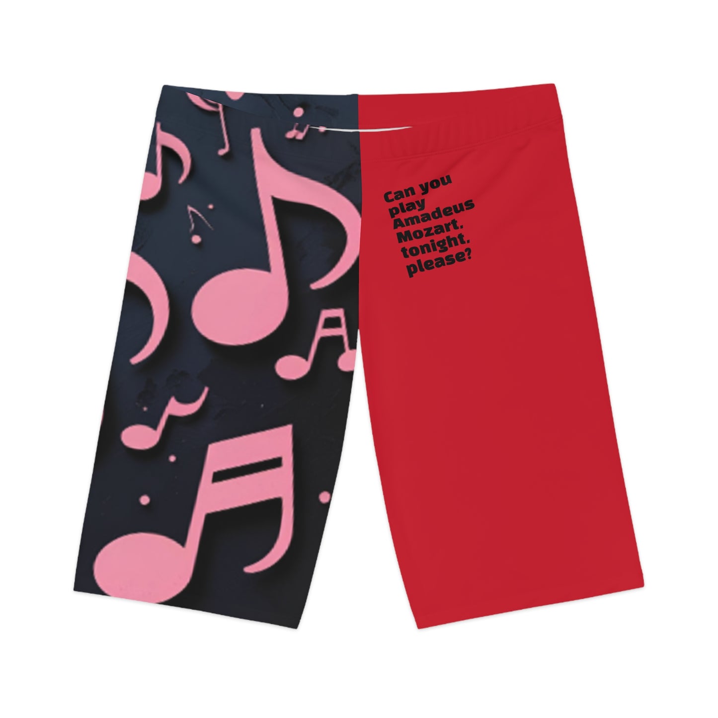 Bike Shorts - Romantic Mozart Quote Design